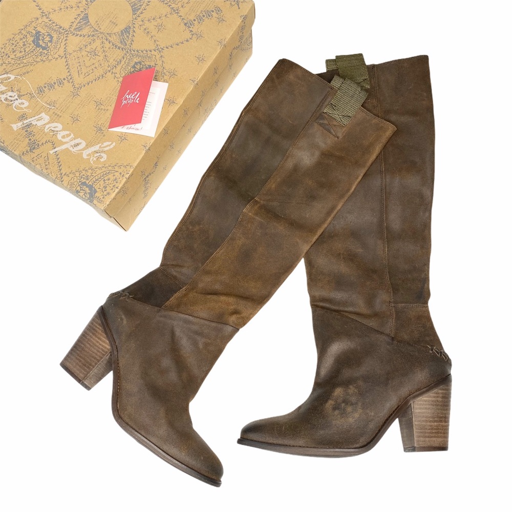 new Free People ❦ Montgomery Slouch Knee Hi Boot - Picture 3 of 16
